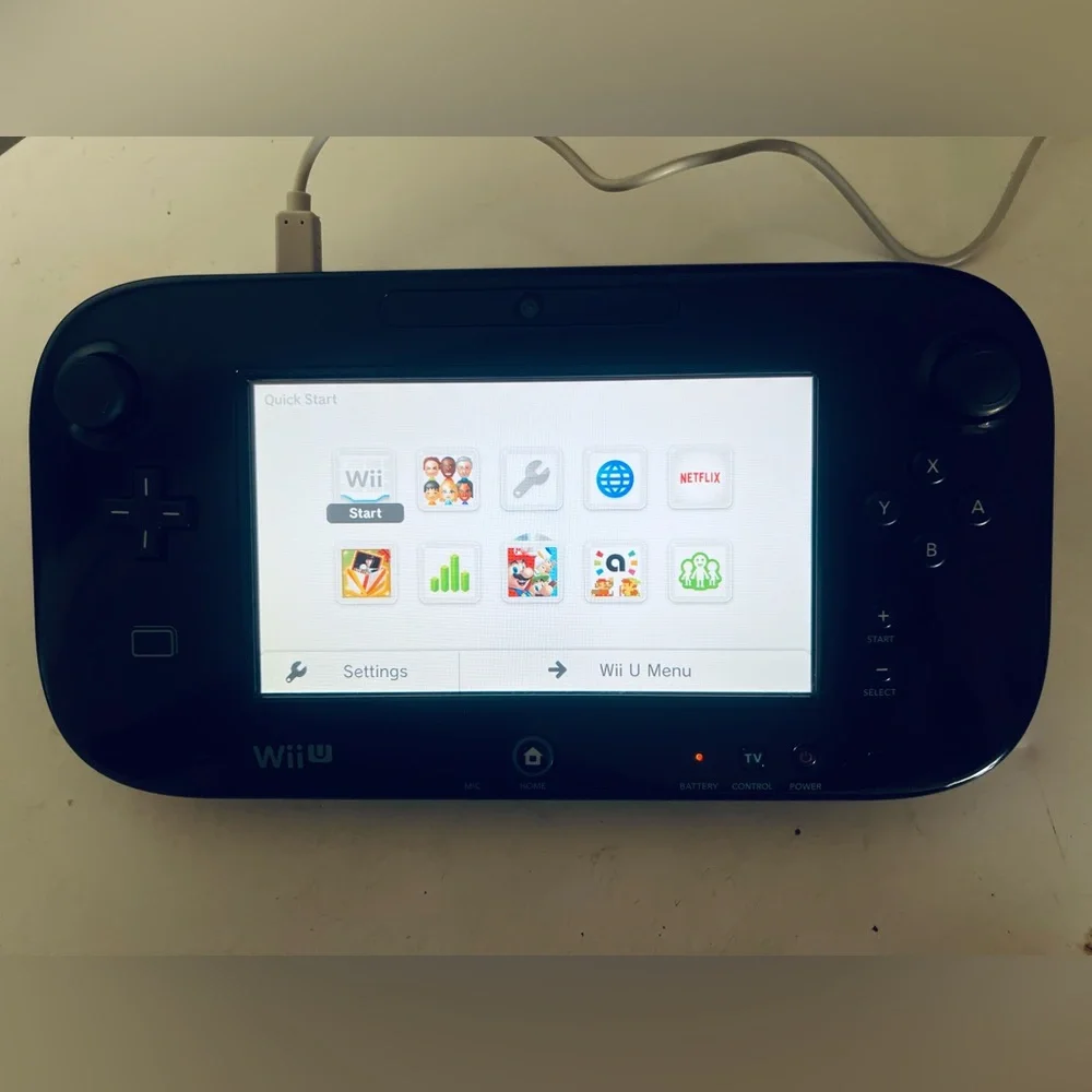 Nintendo WII U Gamepad Console Only WUP -010 Power Supply Stylus Conditions